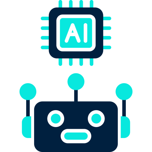 asistente de inteligencia artificial icono gratis