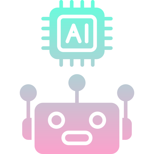 asistente de inteligencia artificial icono gratis