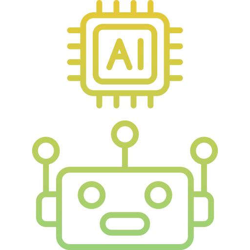 asistente de inteligencia artificial icono gratis