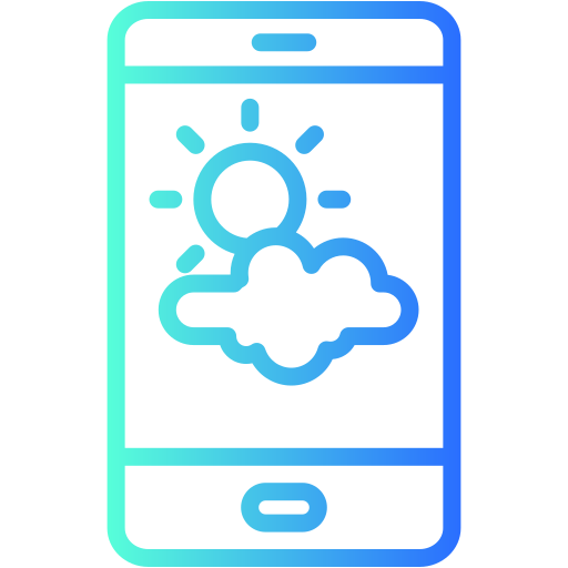 aplicación meteorológica icono gratis