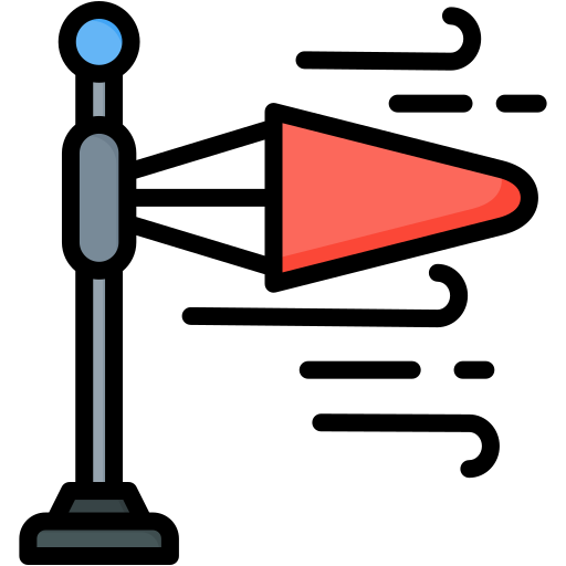 Wind direction free icon