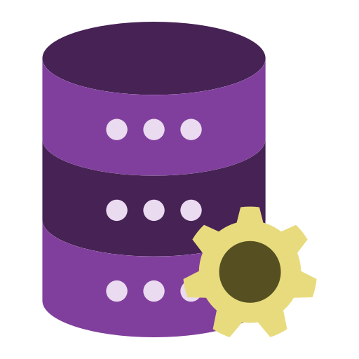 configuración de la base de datos icono gratis