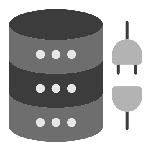 conexión a base de datos icono gratis