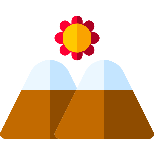 montañas icono gratis