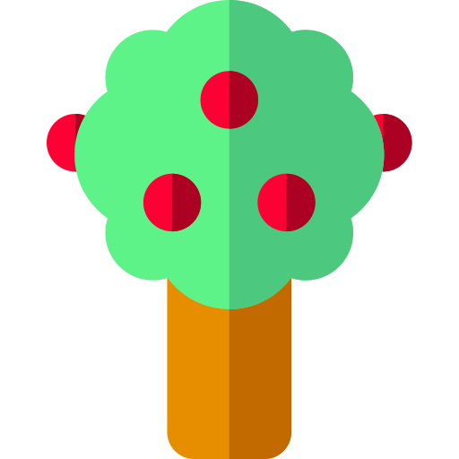 Árbol de frutas icono gratis