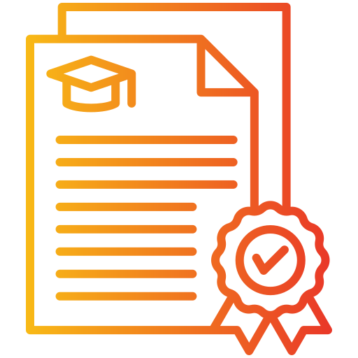 acreditación icono gratis