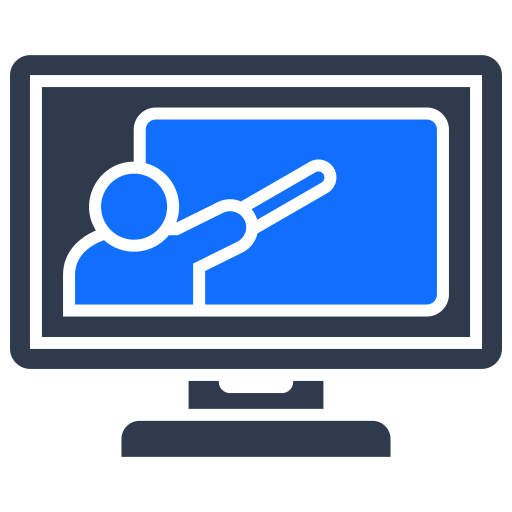 aprendizaje en línea icono gratis