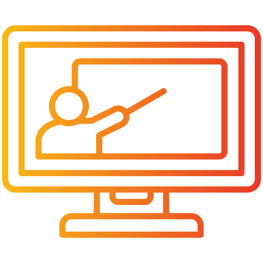 aprendizaje en línea icono gratis