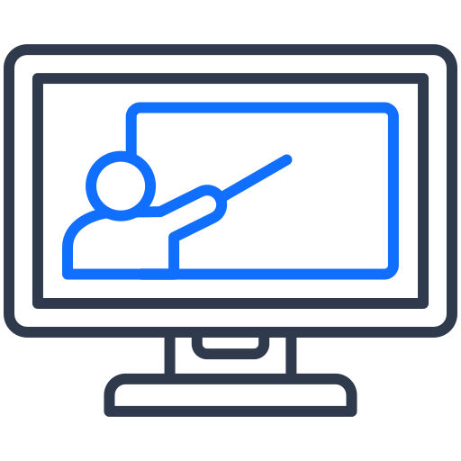 aprendizaje en línea icono gratis