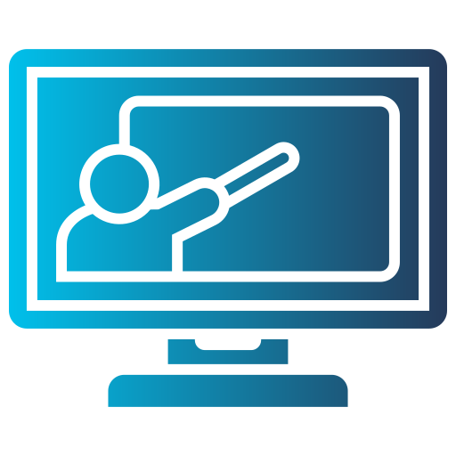 aprendizaje en línea icono gratis