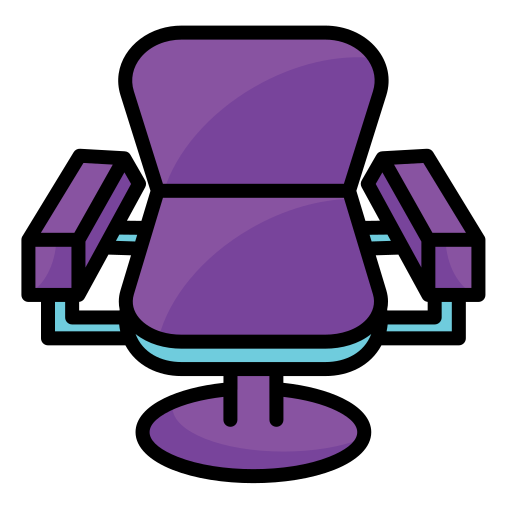 silla de barbero icono gratis