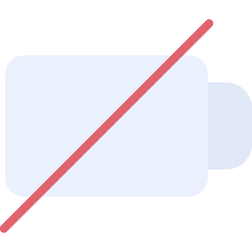 batería vacía icono gratis