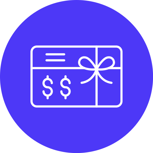 Подарочная карта бесплатно иконка Подарочная карта бесплатно иконка