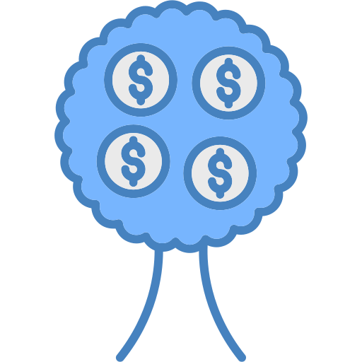 Árbol del dinero icono gratis