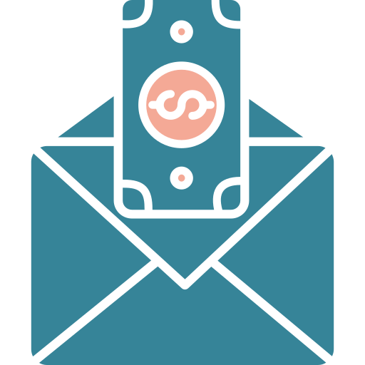 chèque de paie Icône gratuit chèque de paie Icône gratuit