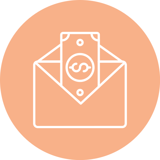chèque de paie Icône gratuit chèque de paie Icône gratuit