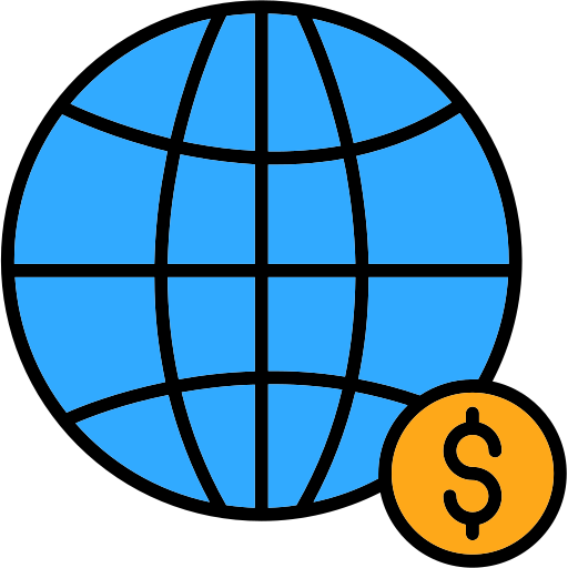 economia global grátis ícone