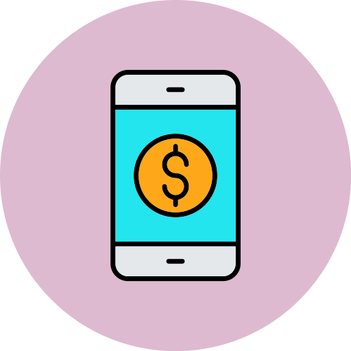Mobile banking free icon