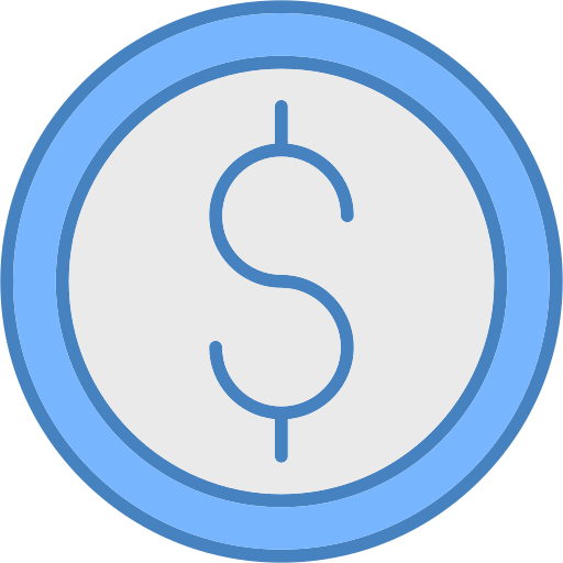 moeda de dólar grátis ícone