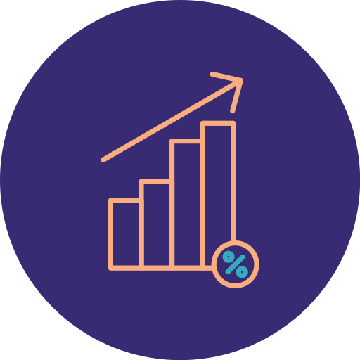 tasa de interés icono gratis