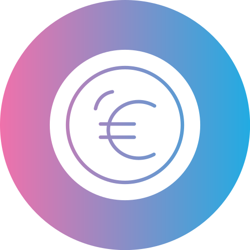 pièce en euro Icône gratuit