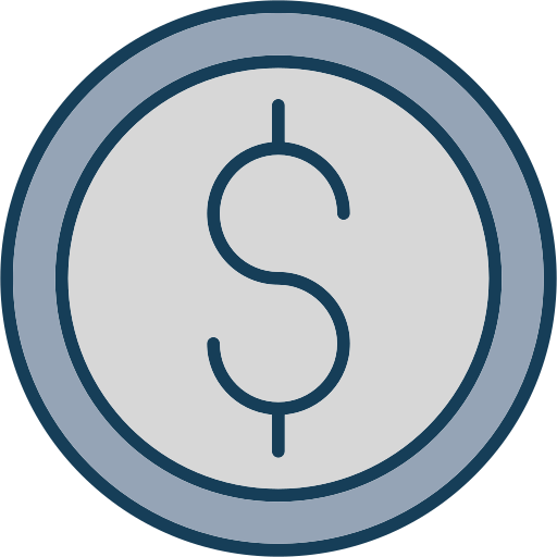 moeda de dólar grátis ícone