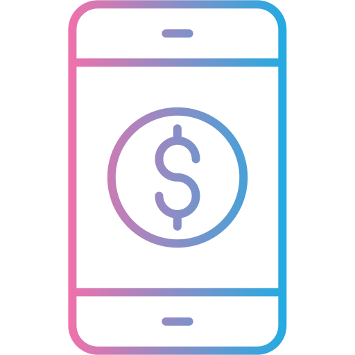 Mobile banking free icon