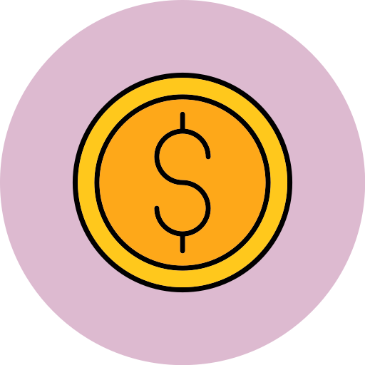 moeda de dólar grátis ícone