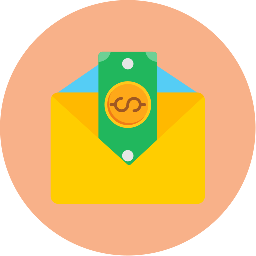 chèque de paie Icône gratuit chèque de paie Icône gratuit