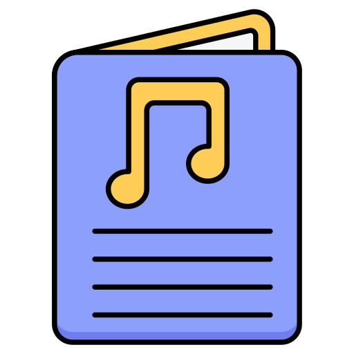 partitura musical icono gratis