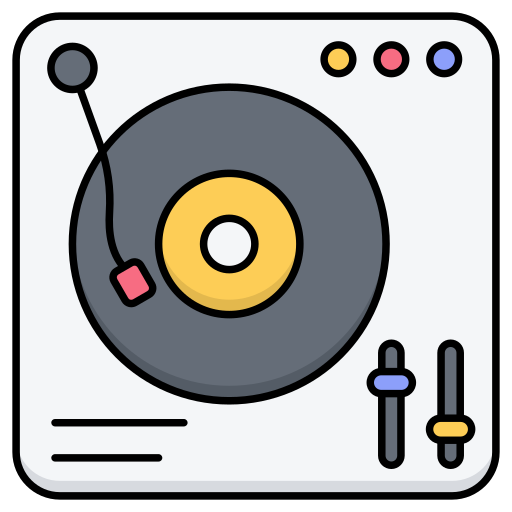 reproductor de vinilo icono gratis