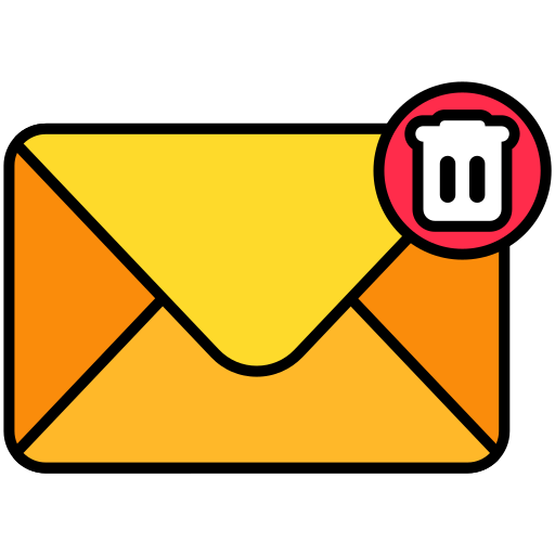 eliminar correo icono gratis