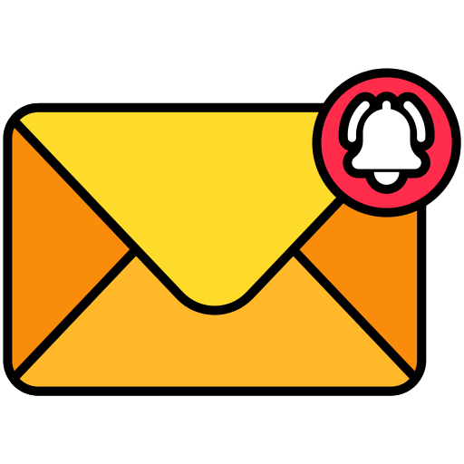 notificación por correo electrónico icono gratis