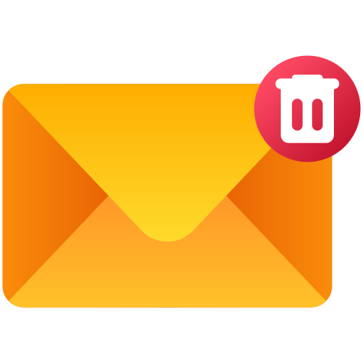 eliminar correo icono gratis