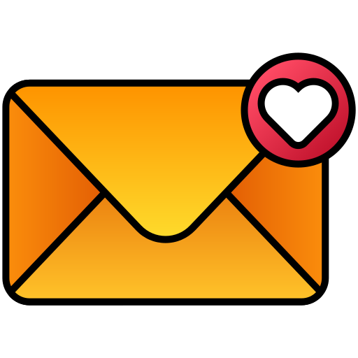 carta de amor icono gratis