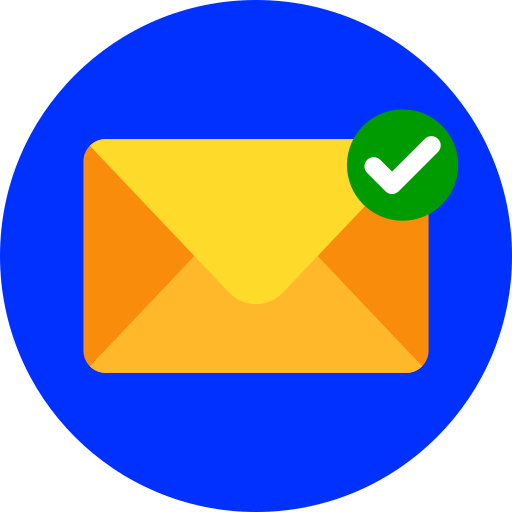 correo electrónico verificado icono gratis