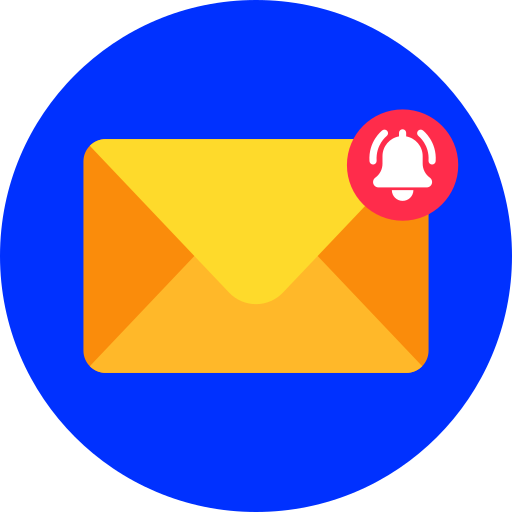 notificación por correo electrónico icono gratis