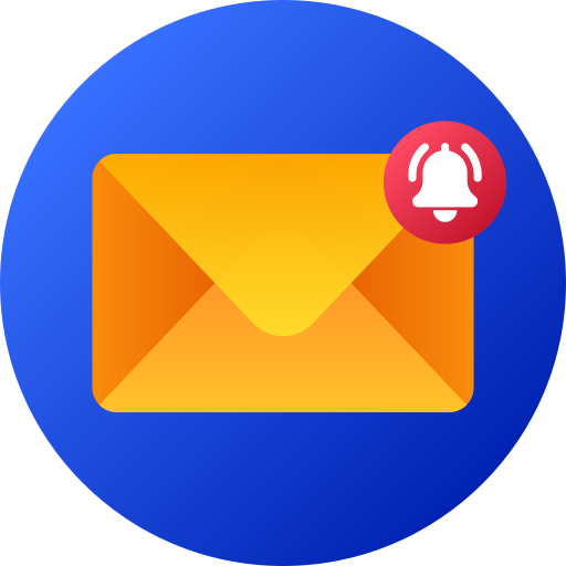 notificación por correo electrónico icono gratis