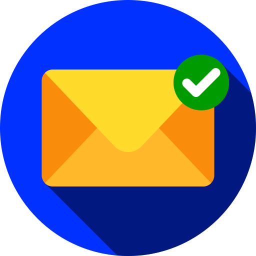 correo electrónico verificado icono gratis