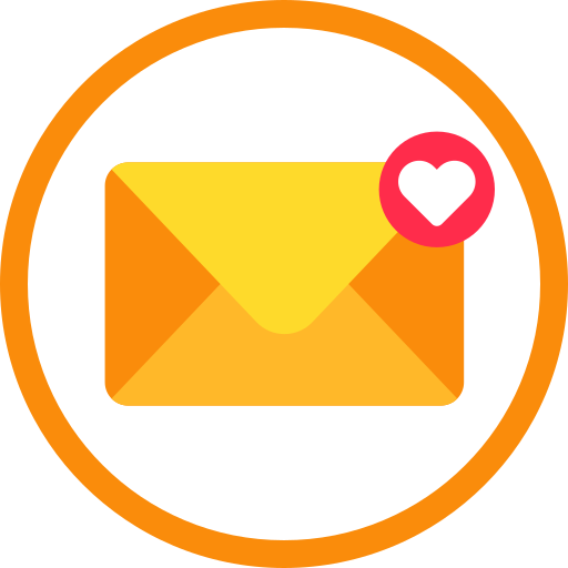 carta de amor icono gratis