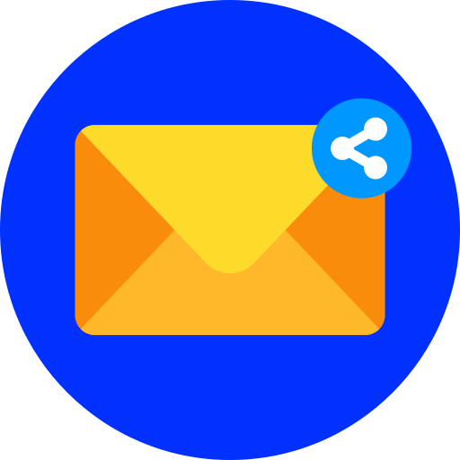 compartir correo electrónico icono gratis