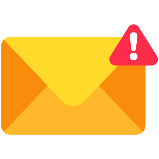 alerta de correo electrónico icono gratis