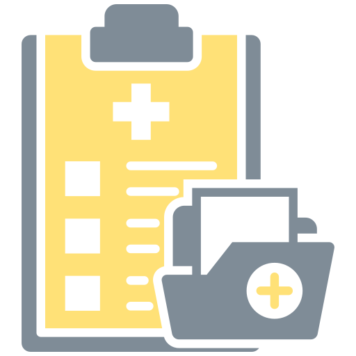 historial médico icono gratis