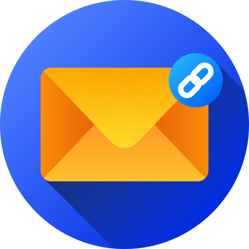 correo electrónico vinculado icono gratis