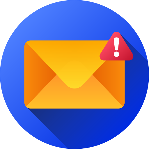 alerta de correo electrónico icono gratis