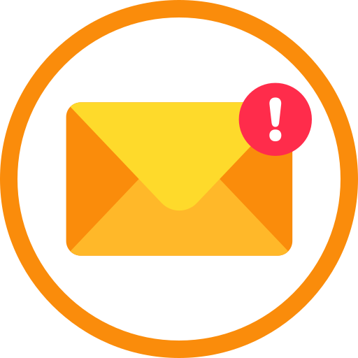 alerta de correo electrónico icono gratis