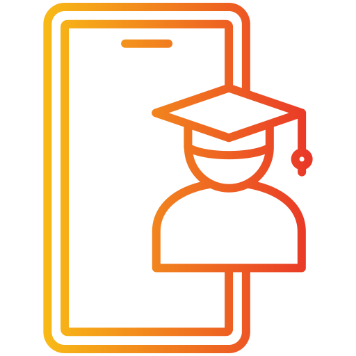 aprendizaje en línea icono gratis
