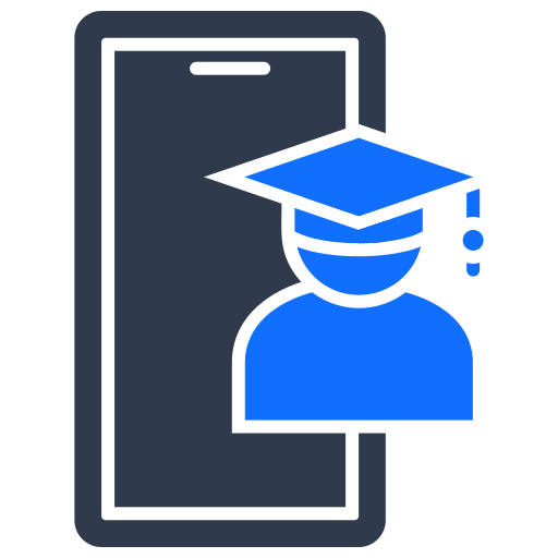 aprendizaje en línea icono gratis