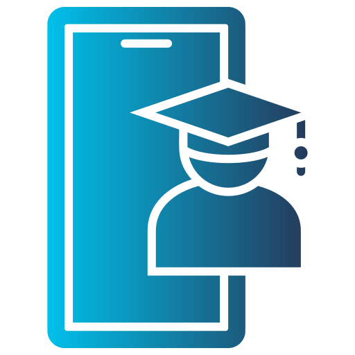 aprendizaje en línea icono gratis