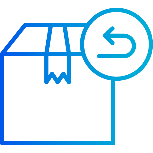 devolución de producto icono gratis